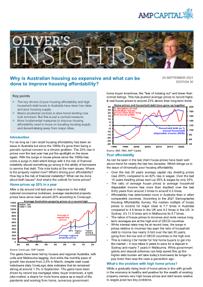 Why is Australian housing so expensive and what can be done to improve housing affordability?