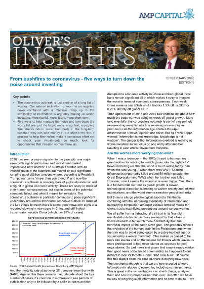 From bushfires to coronavirus - five ways to turn down the noise around investing