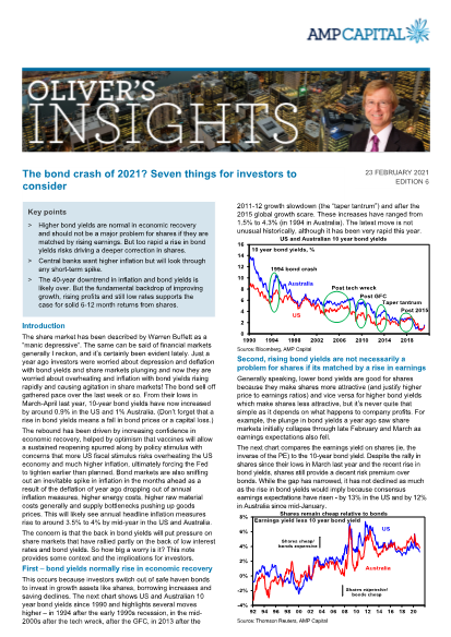 Oliver's Insights -The bond crash of 2021? Seven things for investors to consider