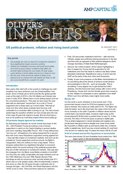 Oliver's Insights - US political protests, inflation and rising bond yields